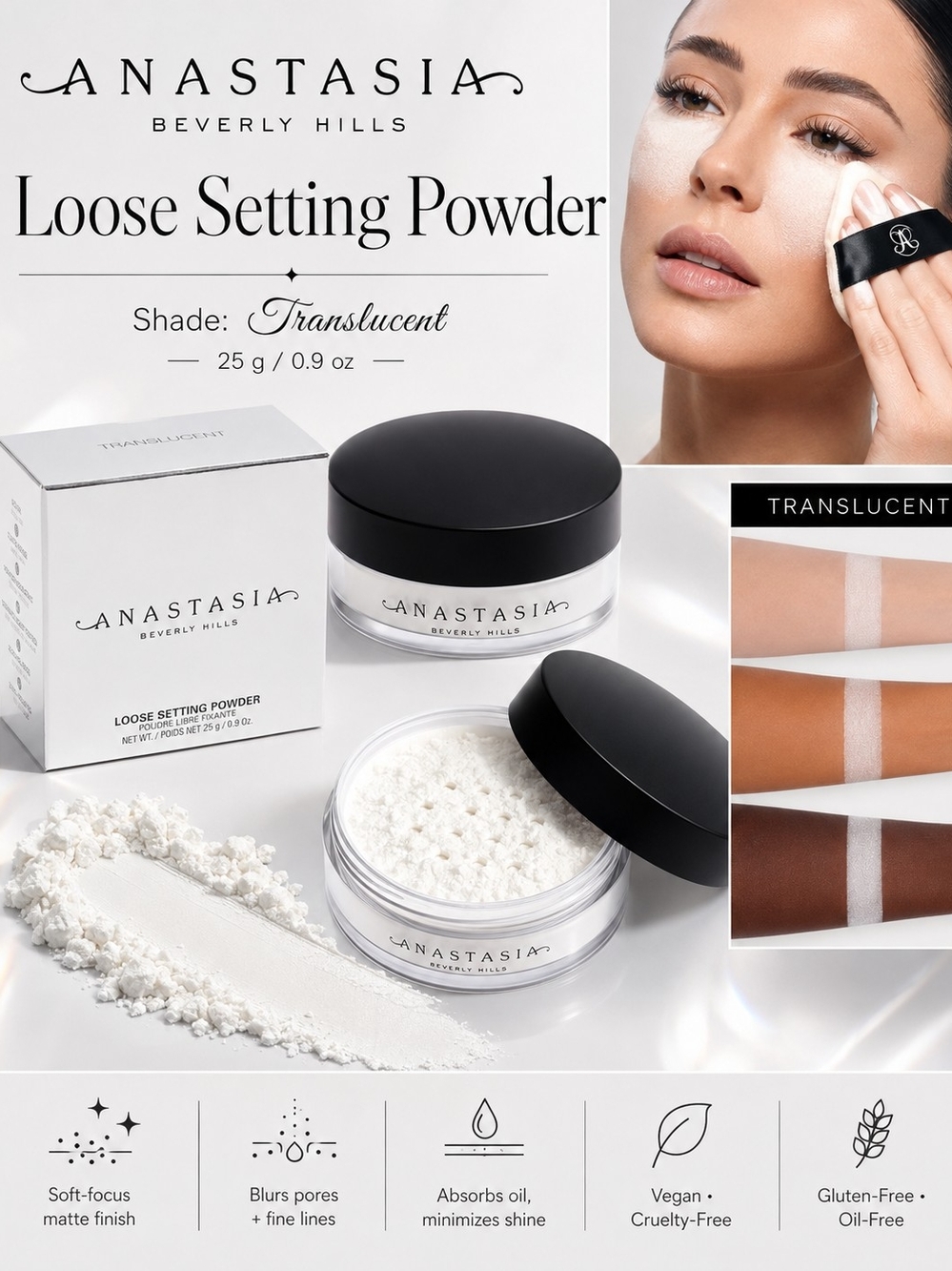 Anastasia Beverly Hills Loose Setting Powder – Translucent